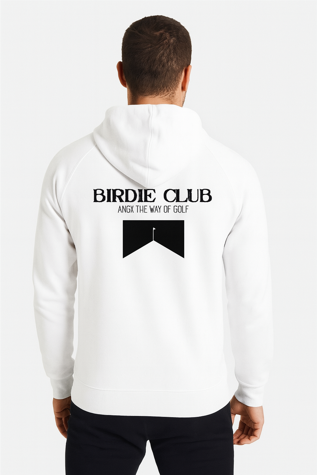 golfová mikina birdie club bílá