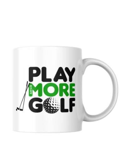 Hrnek s potiskem - Play More Golf