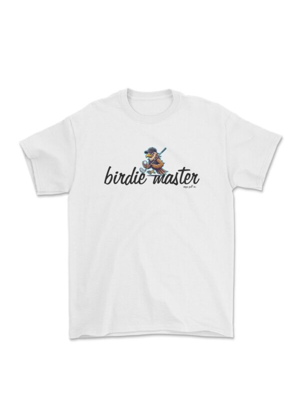 golfové tričko birdie master pánské bílé 1