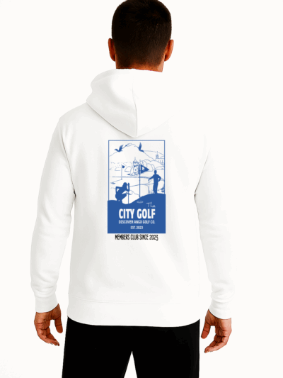 golfová mikina city golf bílá