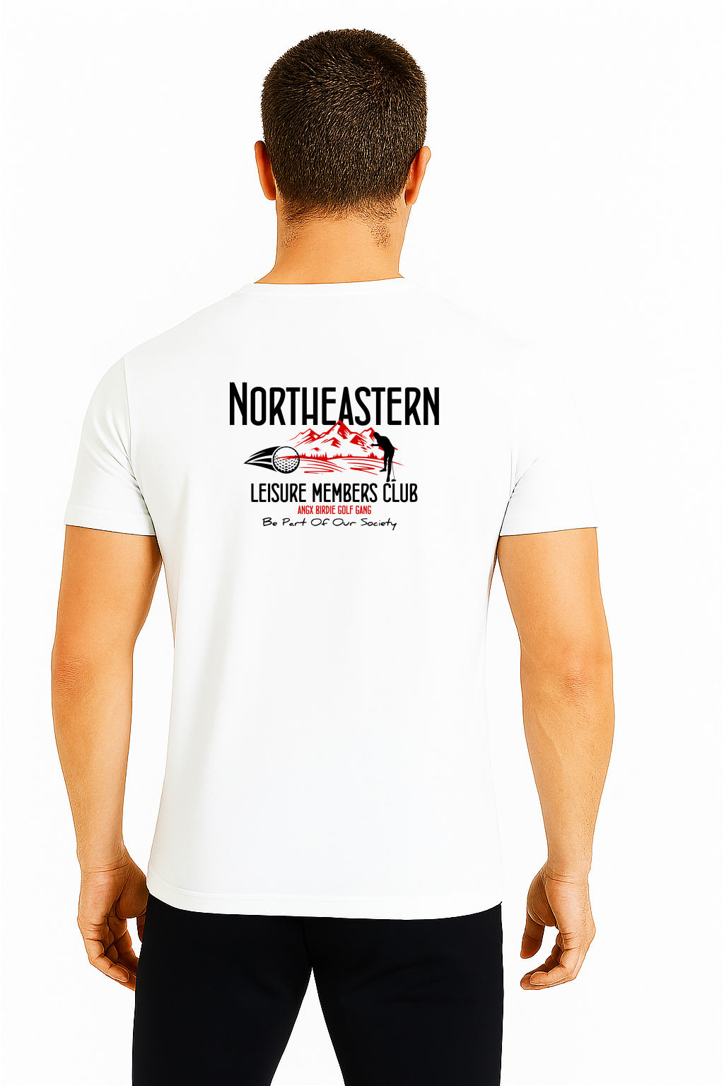 pánské tričko bílé norteastern golf club
