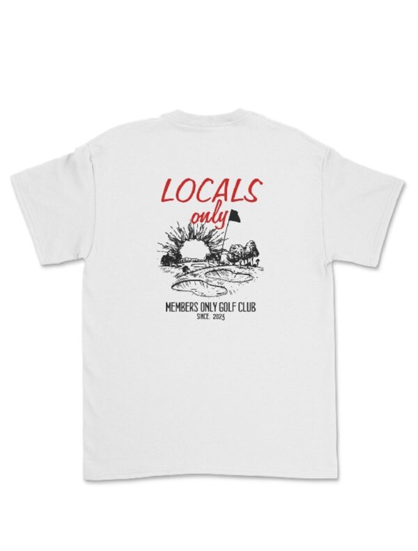 tričko golfové locals only bílé