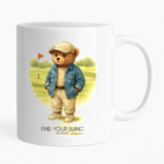 golfový hrnek medvídek na golfu)