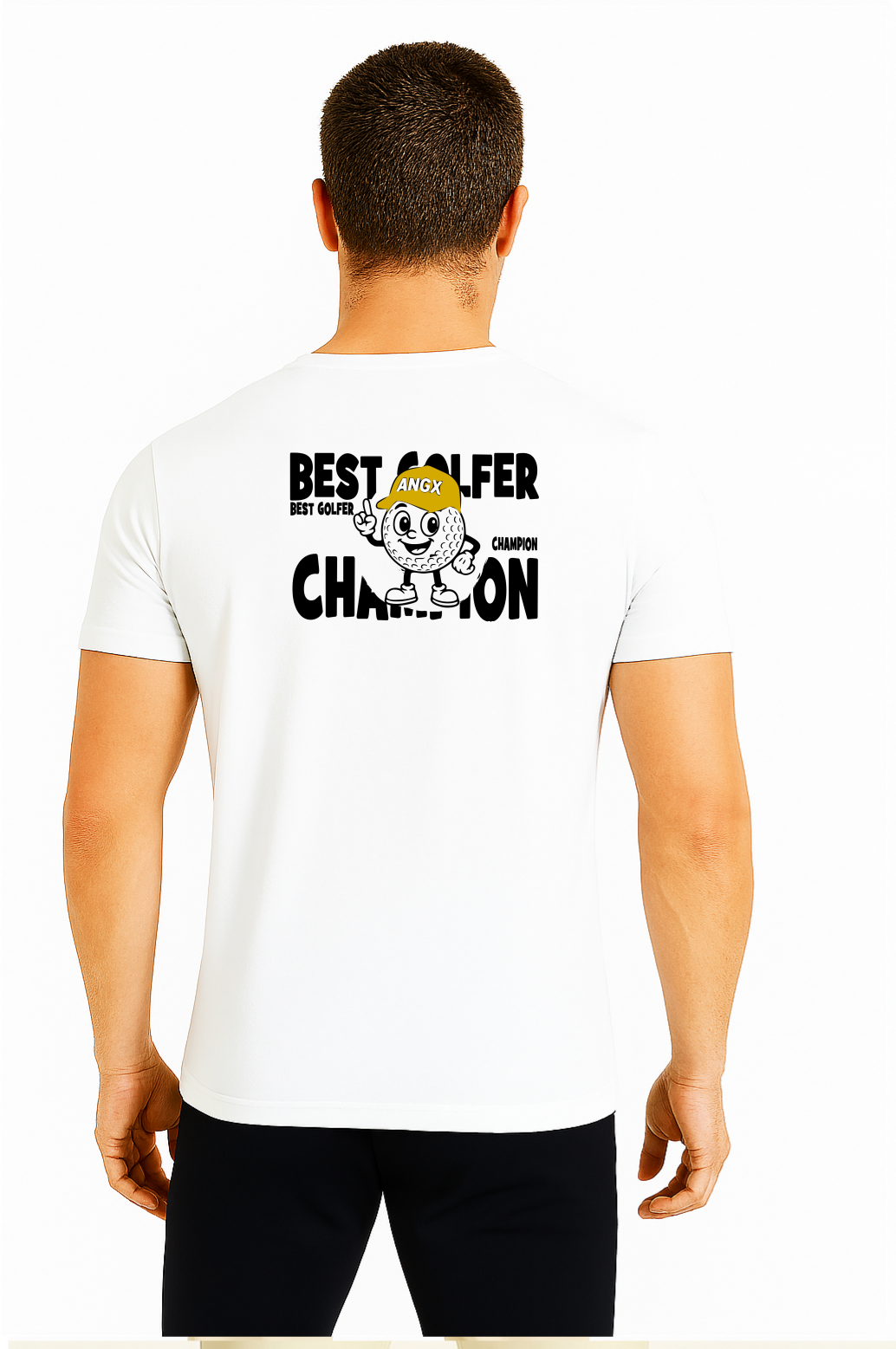 pánské tričko bílé best golfer