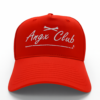 golfová kšiltovka angx club červená s 3d tiskem