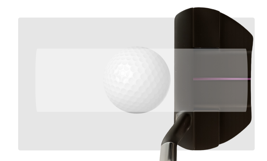 malet putter černý miření