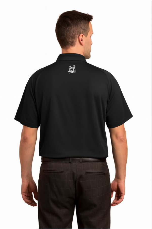 Pánské golfové polo tričko černé s logem golf angx 2