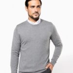 pánské golfový svetr šedý bavlněný (1)