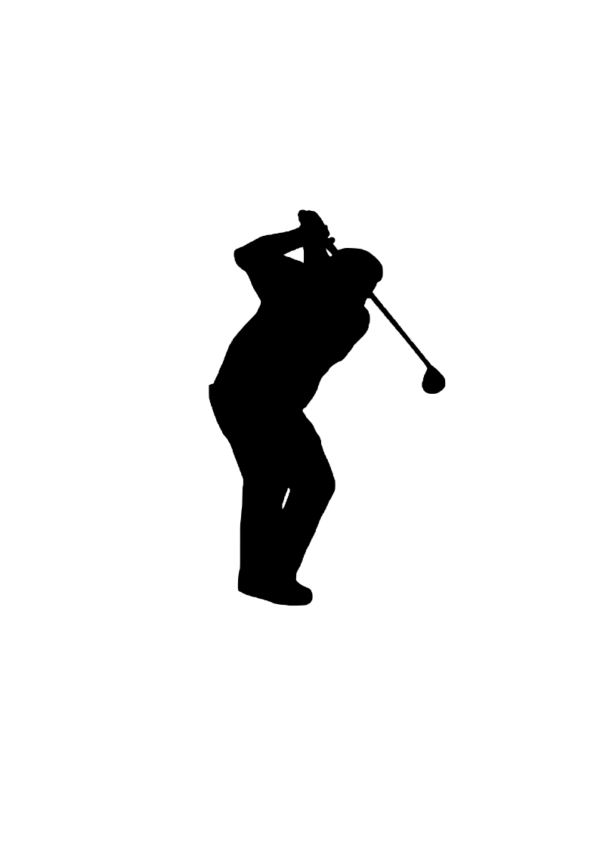 Auto samolepka golfista daly