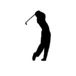 Auto samolepka golfista tiger