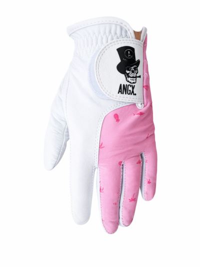 Dámská golfová rukavice růžová lets play golf